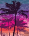 Фото Рисование по номерам Strateg Пальмы на закате (GS1539)
