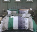 Фото Комплект постельного белья ШЕМ Royal Satin полуторный Полоска цветная 150х215 см