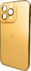 Фото товара Чехол для iPhone 12 Pro Max AG Glass Sapphire Frame MagSafe Logo Gold (AGSappiFRP12PMGold)