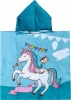 Фото товара Детское полотенце с капюшоном HomeBrand Единорог с чашкой (4591)