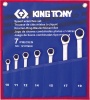 Фото товара Набор ключей комбинированных с трещоткой 7ед. 10-19мм King Tony (12107MRN)