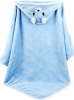 Фото товара Детское полотенце с капюшоном HomeBrand Голубое с вышивкой (60089)