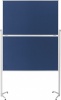 Фото товара Доска модерационная Magnetoplan 120x150см Evolution+ Folding Felt-Blue Mobile (1151303)
