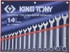 Фото товара Набор ключей комбинированных 14ед. 10-32мм King Tony (1214MR01)