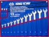 Фото товара Набор ключей комбинированных 15ед. 6-32мм King Tony (1215MRN02)
