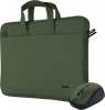 Фото товара Сумка для ноутбука 16" Trust Bologna Bag & Mouse Set Green (24989)