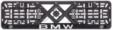 Фото Рамка номерного знака Vitol РН-VCH-15650 SR BM с надписью "BMW"