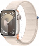 Фото Смарт-часы Apple Watch Series 9 41mm GPS+Cell. Starlight Aluminium/Starlight Sport Loop (MRHQ3)