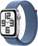 Фото Смарт-часы Apple Watch Series 9 41mm GPS+Cell. Silver Aluminium/Winter Blue Sport Loop (MRHX3)