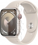 Фото Смарт-часы Apple Watch Series 9 45mm GPS+Cell. Starlight Alum/Starlight Sport Band M/L (MRM93)