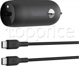 Фото Автомобильное З/У Belkin 30W USB-C PD PP + Type C Cable Black (CCA004BT1MBK-B6)
