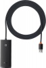 Фото товара Концентратор USB3.0 Baseus Lite Series 4 Port 2 м Black (WKQX030201)