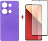 Фото товара Чехол + стекло для Xiaomi Redmi Note 13 Pro 4G Dengos Kit Purple (DG-KM-64)