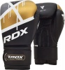 Фото товара Боксерские перчатки RDX F7 Ego Black Golden (BGR-F7BGL-10oz)