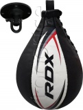 Фото Груша боксерская RDX 2Y Boxing Speed Ball Leather Multi White/Red (2SBL-S2WR)