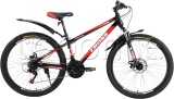 Фото Велосипед Cross Focus 2024 Black/Red 26" рама - 13" (26CWS-005076)