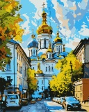 Фото Набор для творчества Santi Картина по номерам Утро в Киеве (954837)
