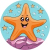 Фото товара Рисование по номерам Идейка Веселая морская звезда (KHO-R1052)