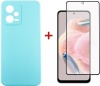 Фото товара Чехол + стекло для Xiaomi Redmi Note 12 5G Dengos Ice Blue (DG-KM-84)