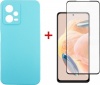 Фото товара Чехол + стекло для Xiaomi Redmi Note 12 Pro 5G Dengos Ice Blue (DG-KM-85)