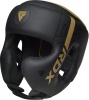 Фото товара Шлем боксёрский закрытый RDX F6 Kara Matte Golden M (HGR-F6MGL-M)