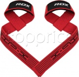 Фото Лямки для тяги RDX S4 Gym Cotton Gel Straps Red Plus (WAC-S4R+)