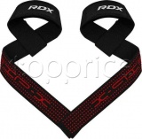 Фото Лямки для тяги RDX S4 Gym Cotton Gel Straps Black Plus (WAC-S4B+)