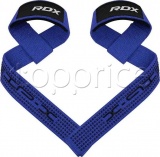 Фото Лямки для тяги RDX S4 Gym Cotton Gel Straps Blue Plus (WAC-S4U+)