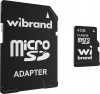 Фото товара Карта памяти micro SDHC 4GB Wibrand (WICDC4/4GB-A)