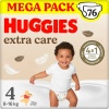 Фото товара Подгузники детские Huggies Extra Care 4 76 шт. (5029053583167)