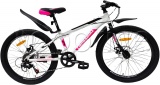 Фото Велосипед CrossBike Dragster 2024 Rigid White/Pink 24" рама - 11" (24CJPr-005219)