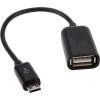 Фото товара Кабель OTG USB2.0 AF/micro-USB Lapara 0.16 м Black (LA-UAFM-OTG black)