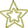 Фото товара Светодиодная гирлянда Delux Motif Star 58см желтый IP44 (10008292)