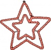 Фото товара Светодиодная гирлянда Delux Motif Star 58см красный IP44 (10008293)