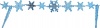 Фото товара Бусы новогодние YES! Fun Снежинки 3м голубые (971985)