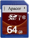 Фото Карта памяти SDXC 64GB Apacer UHS-I (AP64GSDXC10U1-R)