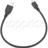 Фото Кабель USB2.0 AM -> mini-USB Cablexpert 0.3 м (CCP-USB2-AM5P-1)