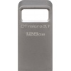 Фото товара USB флеш накопитель 128GB Kingston DataTraveler Micro 3.1 Metal Silver (DTMC3/128GB)