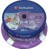 Фото товара DVD+R DL Verbatim Inkjet Printable 8.5Gb 8x (25 Pack Spindle Wrap) (43667)