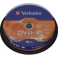 Фото DVD-R Verbatim Matt Silver 4.7Gb 16x (10 Pack Cakebox) (43523)