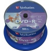Фото товара DVD+R Verbatim Wide Inkjet Printable No ID Brand 4.7Gb 16x (50 Pack Cakebox) (43512)