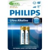 Фото товара Батарейки Philips Ultra Alkaline AAA (LR03E2B/10) 2 шт.