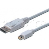 Фото Кабель Mini DisplayPort -> DisplayPort Digitus Assmann (AM/AM) 2.0 м White (AK-340102-020-W)