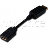 Фото Адаптер DisplayPort -> HDMI Digitus Assmann 0.15 м (AK-340408-001-S)