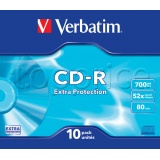 Фото CD-R Verbatim Extra 700Mb 52x (10 Pack Slim Case) (43415)