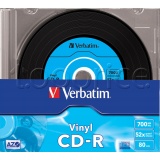 Фото CD-R Verbatim Azo Data Vinyl 700Mb 52x (10 Pack Slim Case) (43426)