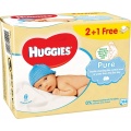 Фото Салфетки влажные для младенцев Huggies Ultra Comfort Pure 3 x 56 шт. (5029053550091)