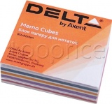 Фото Бумага для заметок Delta by Axent Mix 80x80x20 мм Glued (D8012)