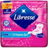 Фото Женские гигиенические прокладки Libresse Premium Ultra Normal Soft Deo 10 шт.