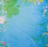 Фото товара Набор бумаги для скрапбукинга Santi 5 шт. 30.5*30.5см Письмо цветы синие (952109)